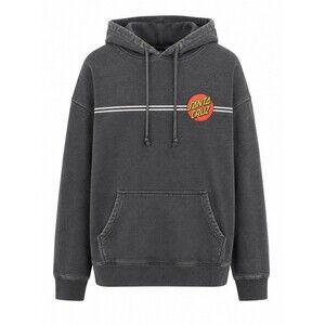 Santa Cruz Hoodie Gray Pullover Skateboard Logo Sweatshirt Independent Large